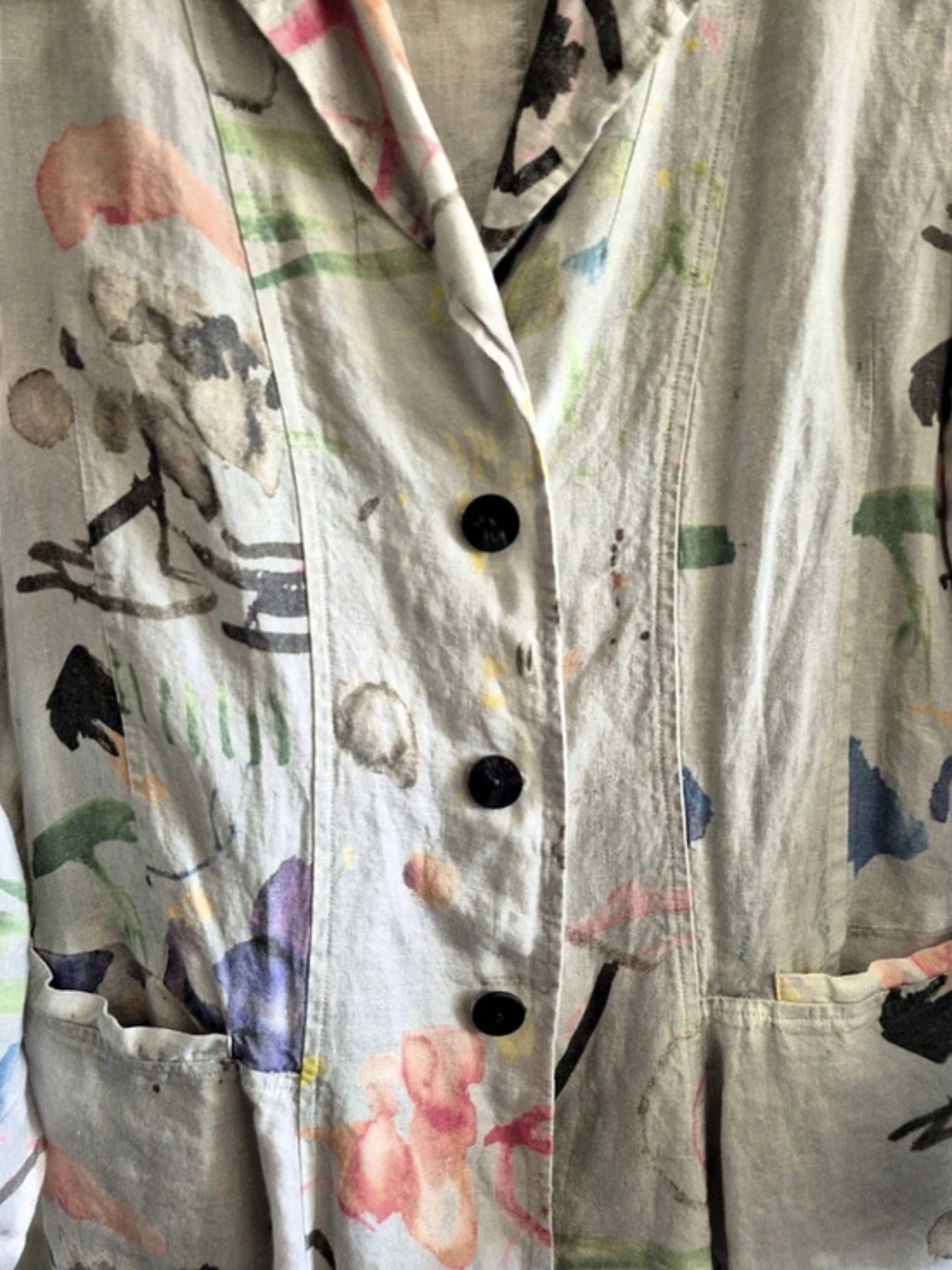 GRIZAS Abstract Long Button-up - Picture 4 of 9